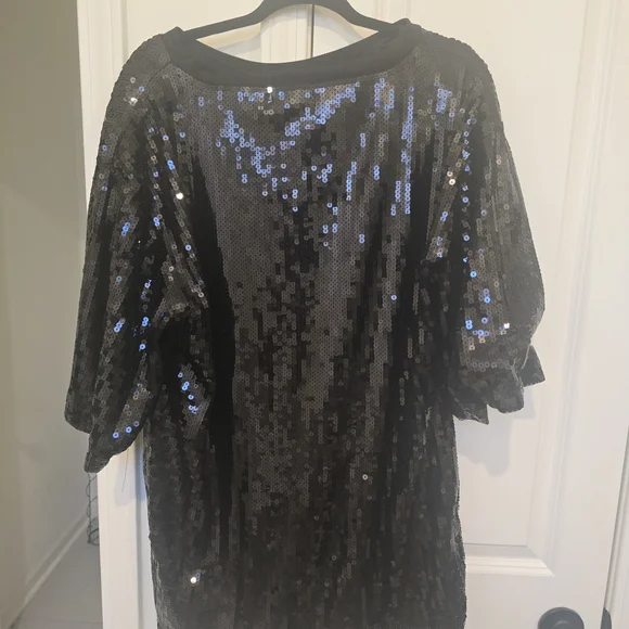 Fashion Nova Black Sequin Dress - Picture 2 of 2